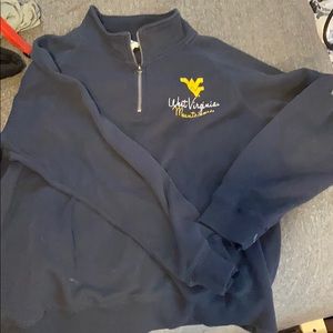 West Virginia Quarter Zip sweater